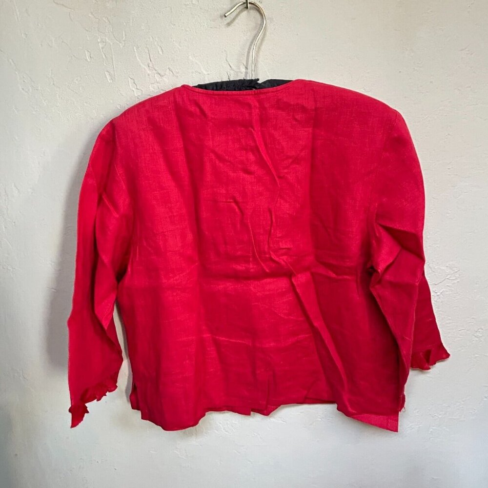 David Dart Collection Button Down Linen Shirt Blo… - image 2